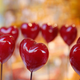 Valentine's heart-shaped lollipops